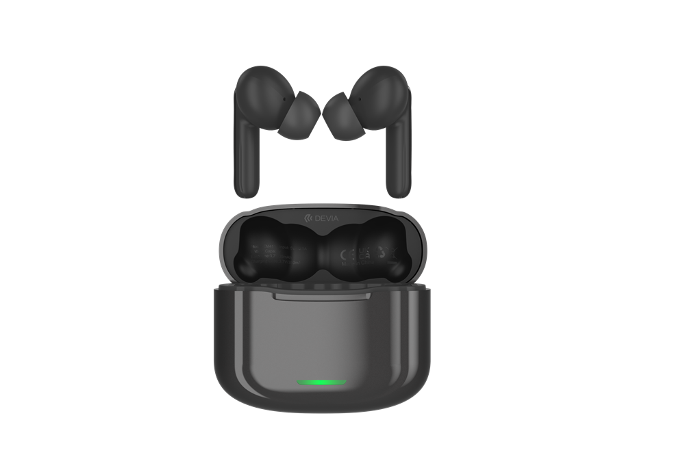 Devia ANC E1 True Wireless Earbuds Powerbank Black