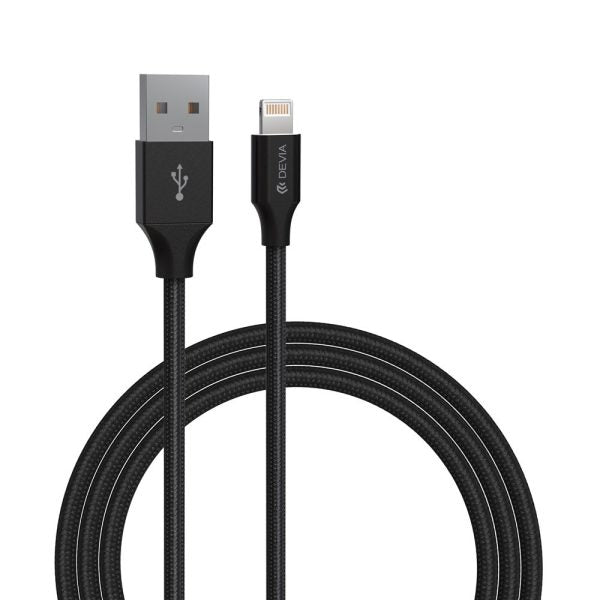 Devia - 2m (2.1A) Type C to Non-MFI Lightning Cable - Black